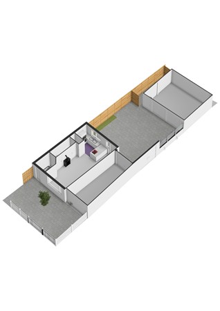 Floorplan - Van Vollenhovenstraat 10, 3265 BX Piershil